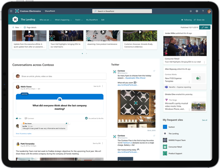Yammer Conversations web part for SharePoint